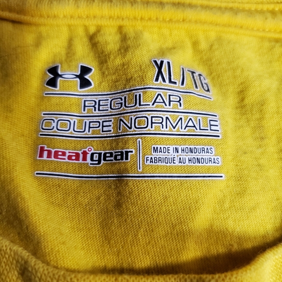 Under Armour Yellow Epic Game Bro T-Shirt - Picture 3 of 4